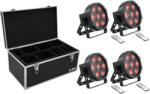 EUROLITE Set 4x LED SLS-7 HCL Floor + Case TDV-1 - hangszerdepo
