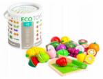 Eco Toys Set fructe din lemn Ecotoys 20 buc (ediTL87114)