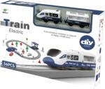 Mappy M-Toys City Rail Elektromos vasúti pálya, fényekkel és hangokkal, tartozékokkal, 56 db, Kék