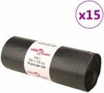 vidaXL Торбички за боклук 150 бр черни 240 л (155341)