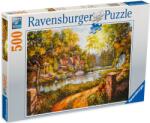 Ravensburger Puzzle Ravensburger din 500 de piese - Vila pe malul raului (12000218) Puzzle