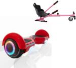 Smart Balance 6, 5 hüvelykes Hoverboard csomag standard üléssel, Regular Red PowerBoard PRO, standard autonómiával és rózsaszín ergonómikus hoverkarttal, Smart Balance