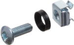 NETRACK rack mounting screw (black washer with collar) cpl. 4pcs (100-000-001-004) - pcone