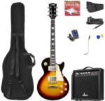 Max Music Gigkit 4/4 Elektromos gitár szett (20W erősítő, táska, hangoló, pengetők) - LP Style Sunburst