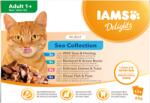 Iams nedves macskaeledel 12x85g Cat Sea zselében Delights