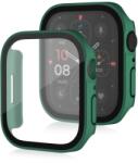  CAPACĂ COMPLETĂ PC Husă din plastic cu sticlă pentru Apple Watch SE / SE 2022 / SE 2023 (44mm) verde