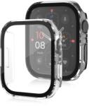  CAPACĂ COMPLETĂ PC Husă din plastic cu sticlă pentru Apple Watch SE / SE 2022 / SE 2023 (44mm) transparent