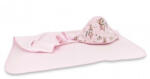  Baby Shop kapucnis fürdőlepedő 100*100 cm - Kis balerina rózsaszín - babyshopkaposvar