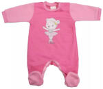  Belül bolyhos hosszú ujjú rugdalózó Balerina mintával (50)