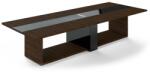  Trevix tárgyalóasztal 360 x 140 cm, charleston tölgy / fekete