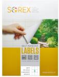 Sorex Etichete autoadezive 6/A4 105 x 99 mm alb 100 coli/top (XP2303-4)