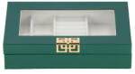 Ellit Depozitar bijuterii CARE5 piele ecologica 55x235x140 mm verde (L0210)