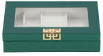 Ellit Depozitar bijuterii Ellit® CARE5 piele ecologica 55x235x140 mm verde (L0210)
