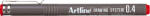 Artline Marker pentru desen tehnic ARTLINE, varf fetru 0.4mm - rosu (EK-234-RE) - siscom-papetarie