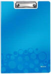Leitz Clipboard dublu LEITZ Wow, polyfoam - albastru metalizat (L-41990036) - siscom-papetarie