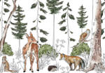 Consalnet Erdei állatok poszter, fotótapéta Vlies (208 x 146 cm) (C1-14986VEXL)