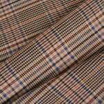 Takoy Kosztüm anyag Bono kék-rózsaszín kockás mintázat