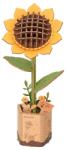 Rowood Puzzle 3D, Floarea Sorelui, Rowood, lemn, 86 piese