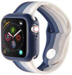 Apple Watch 38/40/41 mm szilikon óraszíj szivárvány - kék (IWSZR305)