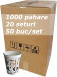Vending Bax pahare carton Coffee Coffee 8 oz, 240 ml, 1000 buc