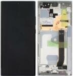 Samsung GH82-31458C Gyári Samsung Galaxy Note20 Ultra SM-N986 fehér LCD kijelző érintővel kerettel előlap kamera nélkül (GH82-31458C)