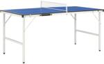  Masă de ping pong cu fileu, albastru, 152 x 76 x 66 cm (91946)