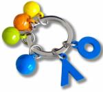 Australian Open Brelok Australian Open Keyring Coloured Tennis Ball Charms - Többszínű (240426MULTUOSFA)