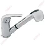 FERRO Vasto konyhai csaptelep kihúzható zuhanyfej, króm (BVA8)