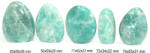  Amazonit Druzy Mineral Natural Rulat - 50-83 x 34-65 x 20-36 mm - ( XXL) - 1 Buc