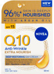 Nivea Q10 Extra Nourish ránctalanító nappali arckrém száraz-nagyon száraz bőrre SPF15 50 ml