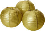 Amscan Gold, Arany lampion 3 db-os szett 24 cm (DPA240561955)