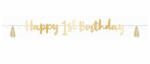 Amscan Blue Ombre Első születésnap Happy Birthday felirat 180 cm (DPA9910304)