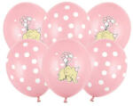 Partydeco Mintás lufi 11" 28cm 6db Rózsaszín (LUFI563535)