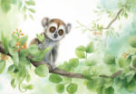Consalnet Lemur poszter, fotótapéta, Vlies (416 x 254 cm) (C1-15014VEXXXL)