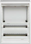 Hager FD42AN Vega D, 4 soros, falon kívűli elosztó, félig előszerelt, ajtó nélkül, 300mm üres hely (2 sor), 750x550x193, 48 modul (FD42AN)