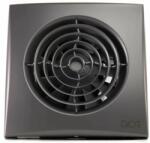 EcoVent Ventilator baie AURA 4C Silent, Clapeta antiretur, Garantie 5 ani, Motor Long Life 40000h, Debit 90mc/h, Ø100mm, Dark Gray Metal