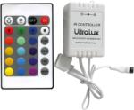 Ultralux Rgb контролер ir управление 24 бутона 72w, 12-24v dc, 6А (rgbirc24)