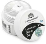 Global Fashion Gel luminiscent Luminous Glitter Gel cu sclipici hexagon 5g, 11 - esteto