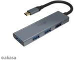 Akasa ADA Akasa USB Type-C - 4 x USB 3.0 adapter - AK-CBCA25-18BK (AK-CBCA25-18BK)