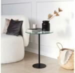 Asir Kisasztal SOCIAL 50x40 cm fekete/átlátszó 552NOS1434 (AS1554)