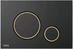 Alcadrain Clapetă de acționare, Alcadrain, Thin, cu două volume, negru mat/auriu lucios (M778-5)