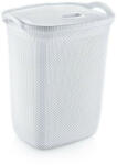 Özer Plastik Műanyag szennyeskosár fedéllel fehér 63L (N008X24) - szerek