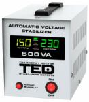 TED Electric Stabilizator tensiune 300W 230V cu 2 iesiri Schuko si sinusoidala pura + ecran LCD cu valorile tensiunii, TED Electric TED000194 (A0112901)