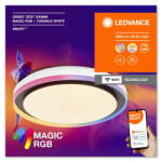 LEDVANCE Plafoniera LED RGB inteligenta Smart+ WiFi Magic ORBIS ZEST cu Telecomanda, 38W, 3800 lm, lumina alba si color (2700-6500K), dimabila, IP20, Ø490x100mm, Negru, clasa energetica E (000004099854090288)