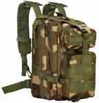 Springos Ghiozdan/rucsac tactic, 4 compartimente, model Survival, camuflaj, verde si maro, 23x24x42 cm, Springos GartenVIP DiyLine (CS0049) Rucsac tura