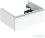 Geberit iCON 59, 2x47, 6x24, 7 cm-es 1 fiókos alsószekrény krómozott fogantyúval, fényes fehér 502.310. 01.2 (502310012)
