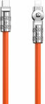 Dudao Szögletes kábel USB-C - Lightning 30W 1m 180° Dudao - narancssárga (L24CL)