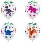 Partydeco Mintás lufi 11" 28cm Dinoszaurusz 6db (LUFI636373)