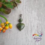 Kristály Jóga Shop Kanadai jáde 6 mm-es ásvány medál, szívvel