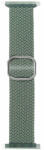 Phoner Hook Apple Watch csatos fonott szövet szíj, 49/45/44/42mm, zöld (72614)